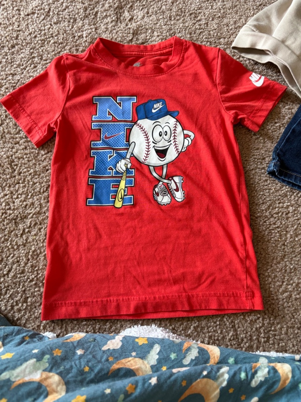 CB1 5t Nike Red Boys' Baseball Graphic Short Sleeve Tee